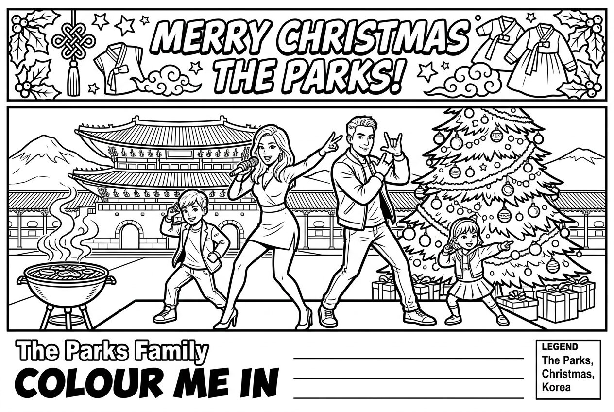 The Parks · Merry Christmas · Comic Bold Lines — Korea