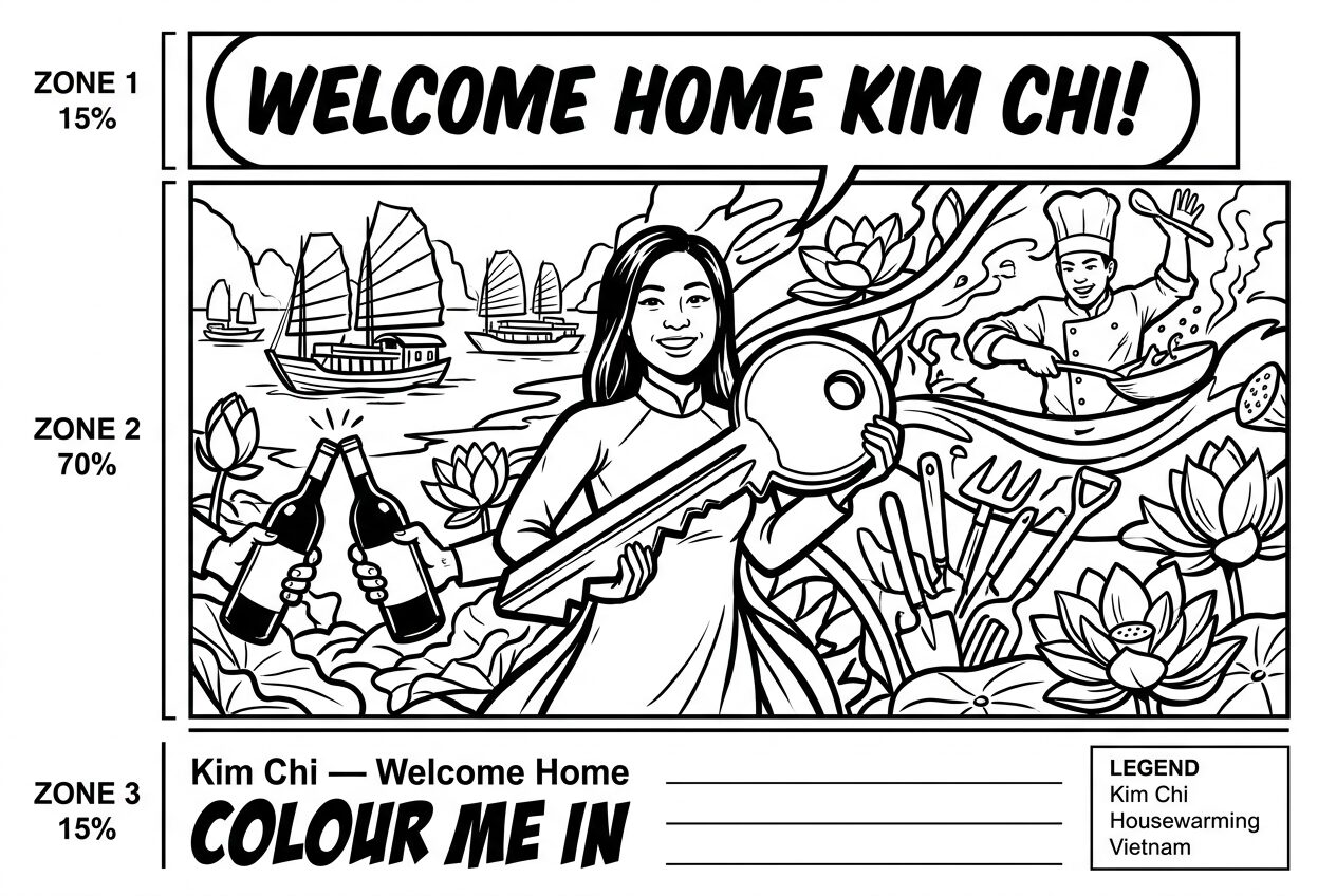 Kim Chi · Welcome Home · Comic Bold Lines — Vietnam