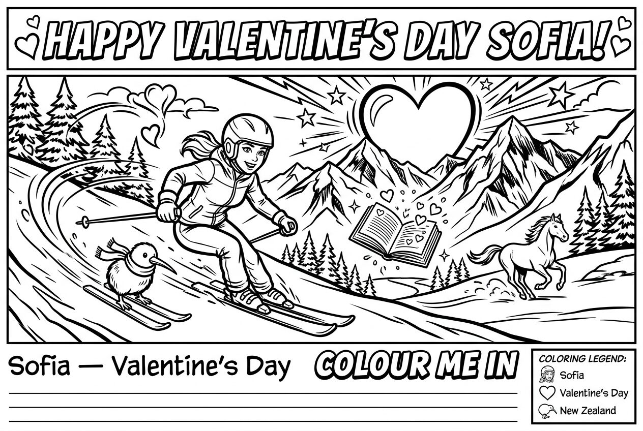 Sofia · Valentine's Day · Comic Bold Lines — New Zealand