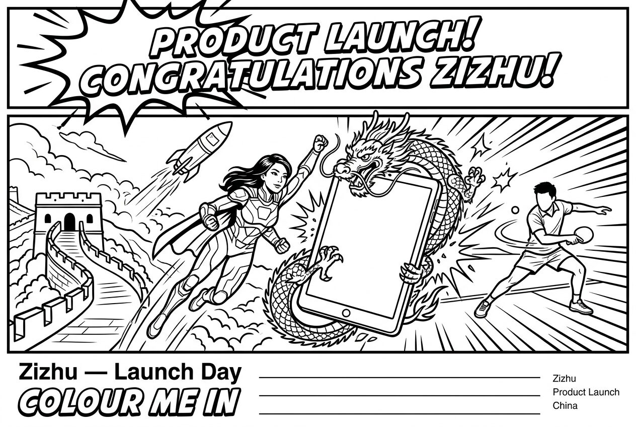 Zizhu · Product Launch · Comic Bold Lines — China
